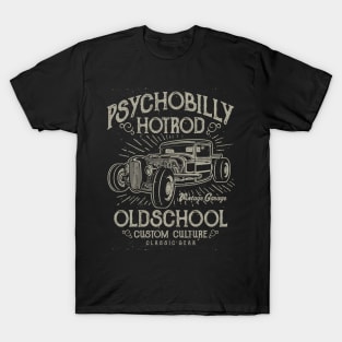 Psychobilly Hot Rod Old School Custom Culture Classic Car T-Shirt